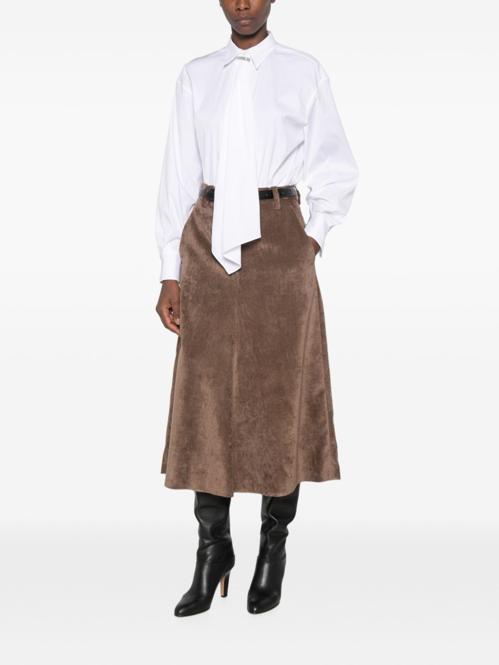 [Brunello Cucinelli] Long skirt FW26 MP547G4099C9812
