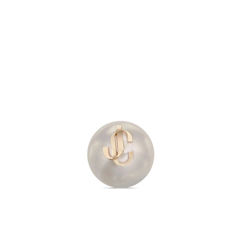 [Jimmy Choo] Earring FW26 JC PEARL STUDS DXQ GOLWH