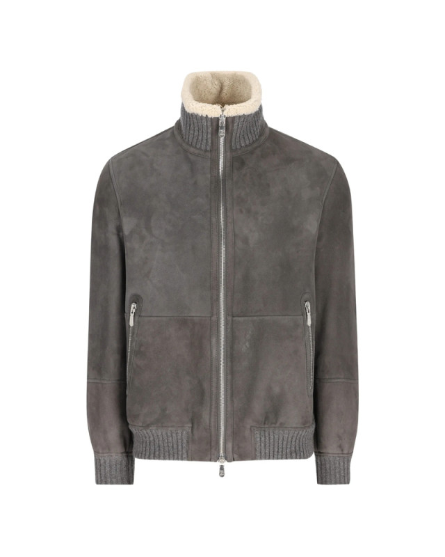 [Brunello Cucinelli] Leather Jacket FW26 MPMCU1737  C9873