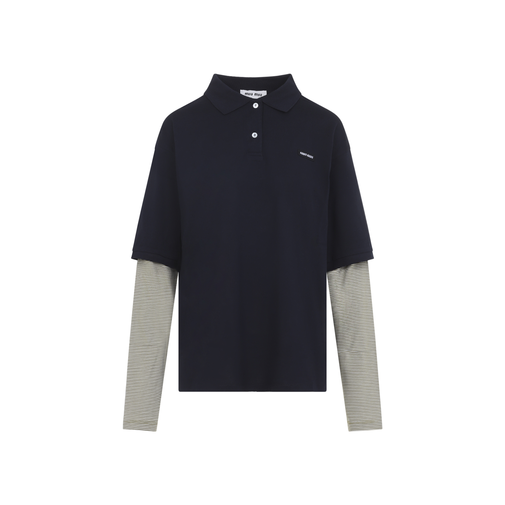 [Miu Miu] T-shirts Long Sleeve FW26 MJL076SOOO.17OR