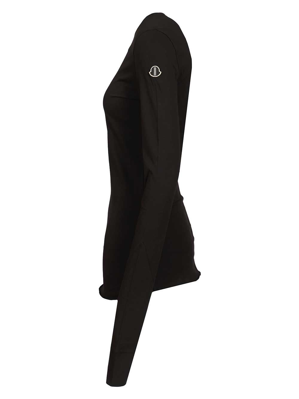 [Moncler X Rick Owens] T-shirts Long Sleeve SS26 MU01F8D0189AHD999