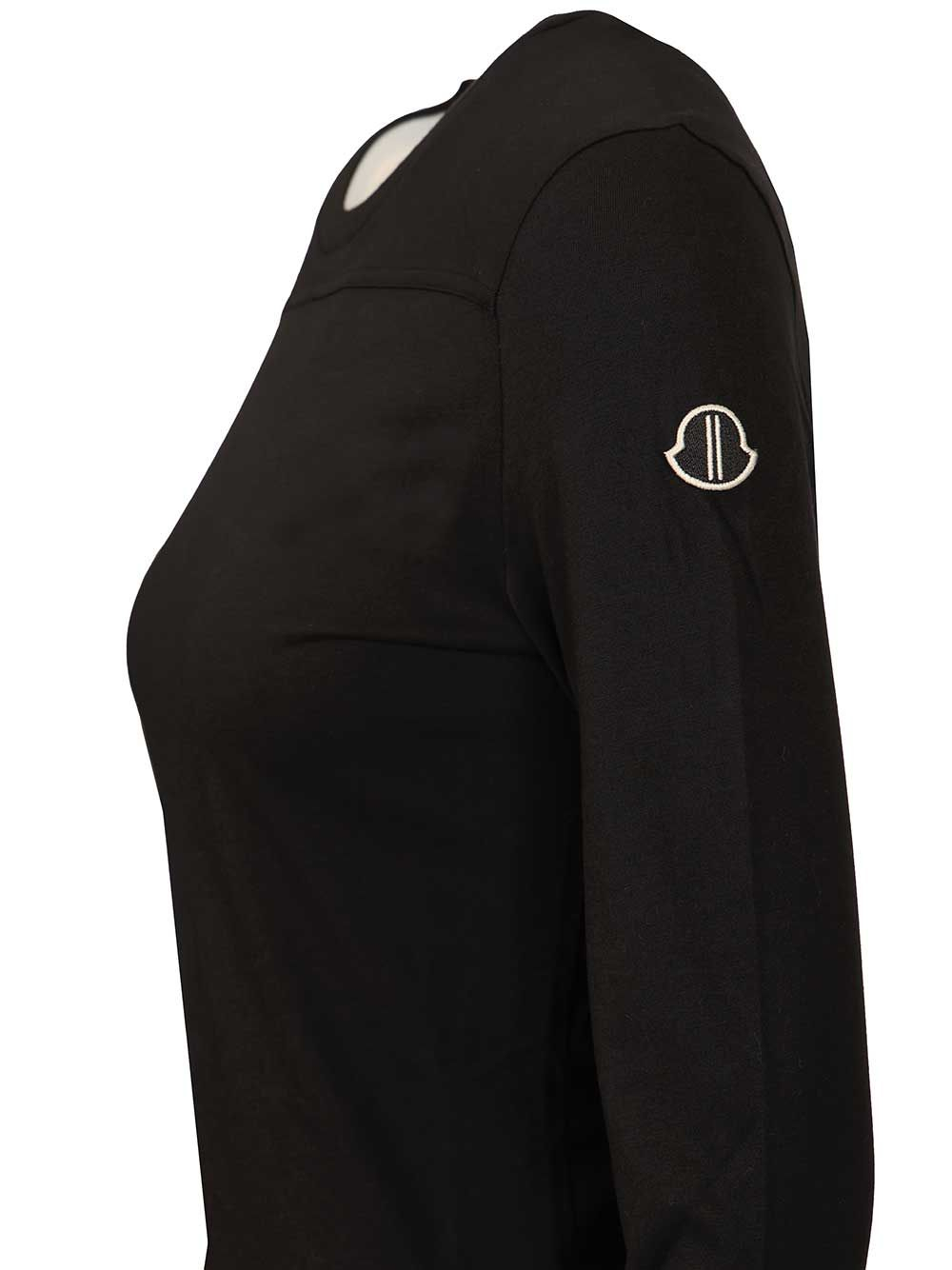 [Moncler X Rick Owens] T-shirts Long Sleeve SS26 MU01F8D0189AHD999