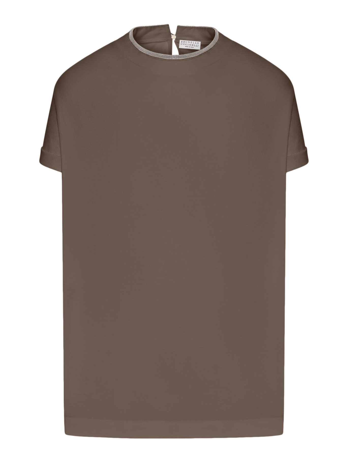 [Brunello Cucinelli] T-shirts Short Sleeve FW26 M0T18BD200C8705 CHOCOLATE