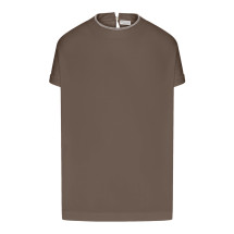 [Brunello Cucinelli] T-shirts Short Sleeve FW26 M0T18BD200C8705 CHOCOLATE