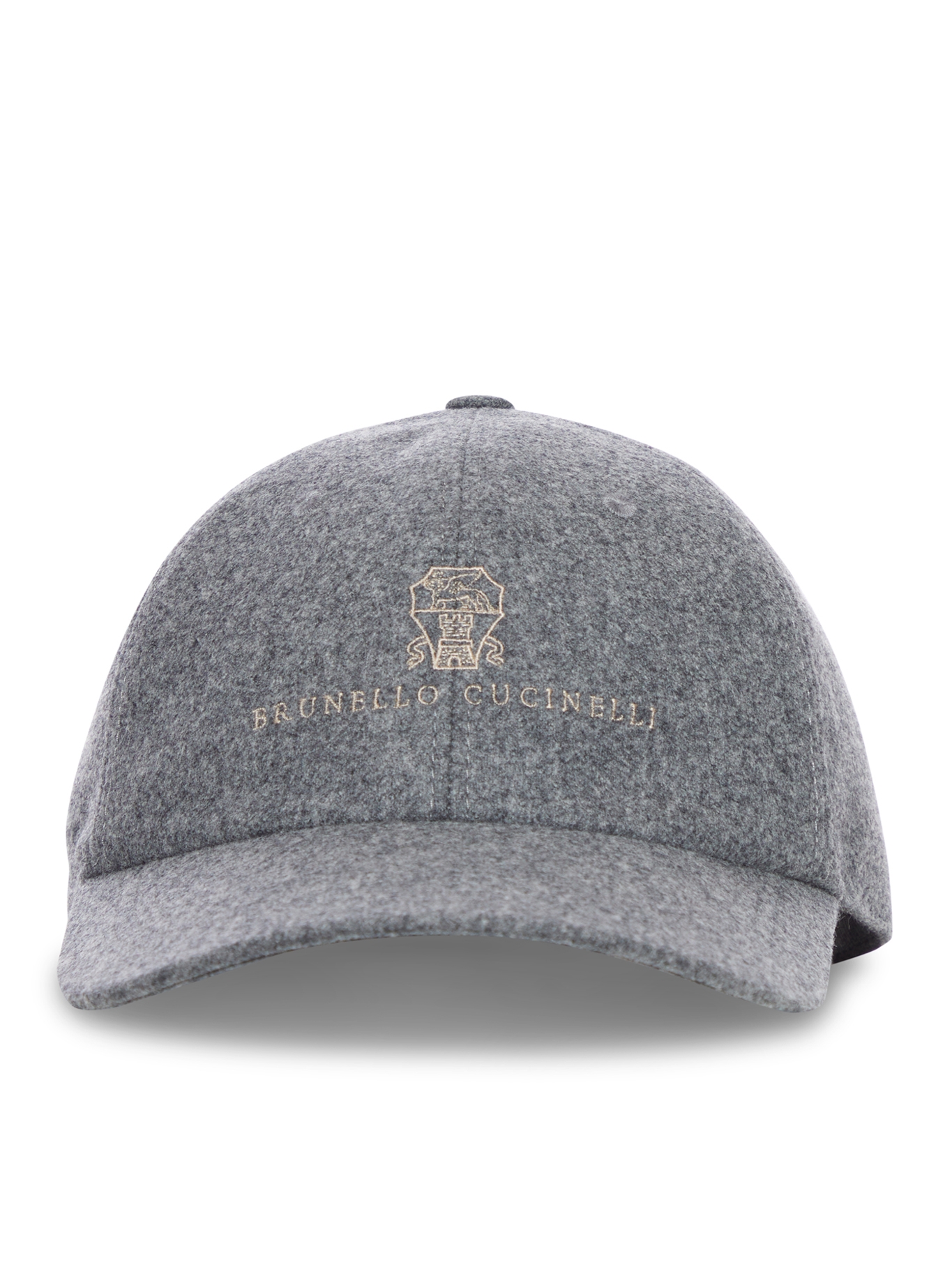 [Brunello Cucinelli] Cap FW26 M038P9850CGQ69 GREY MEDIUM BROWN