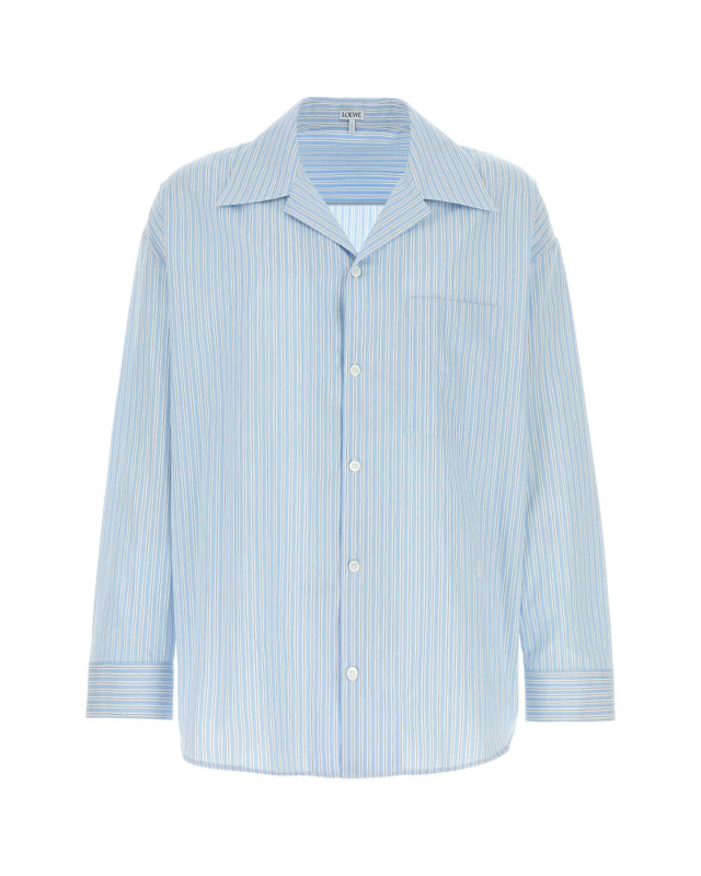 [Loewe] Shirts Long Sleeve SS26 H526Y05XAI WHITENAVY
