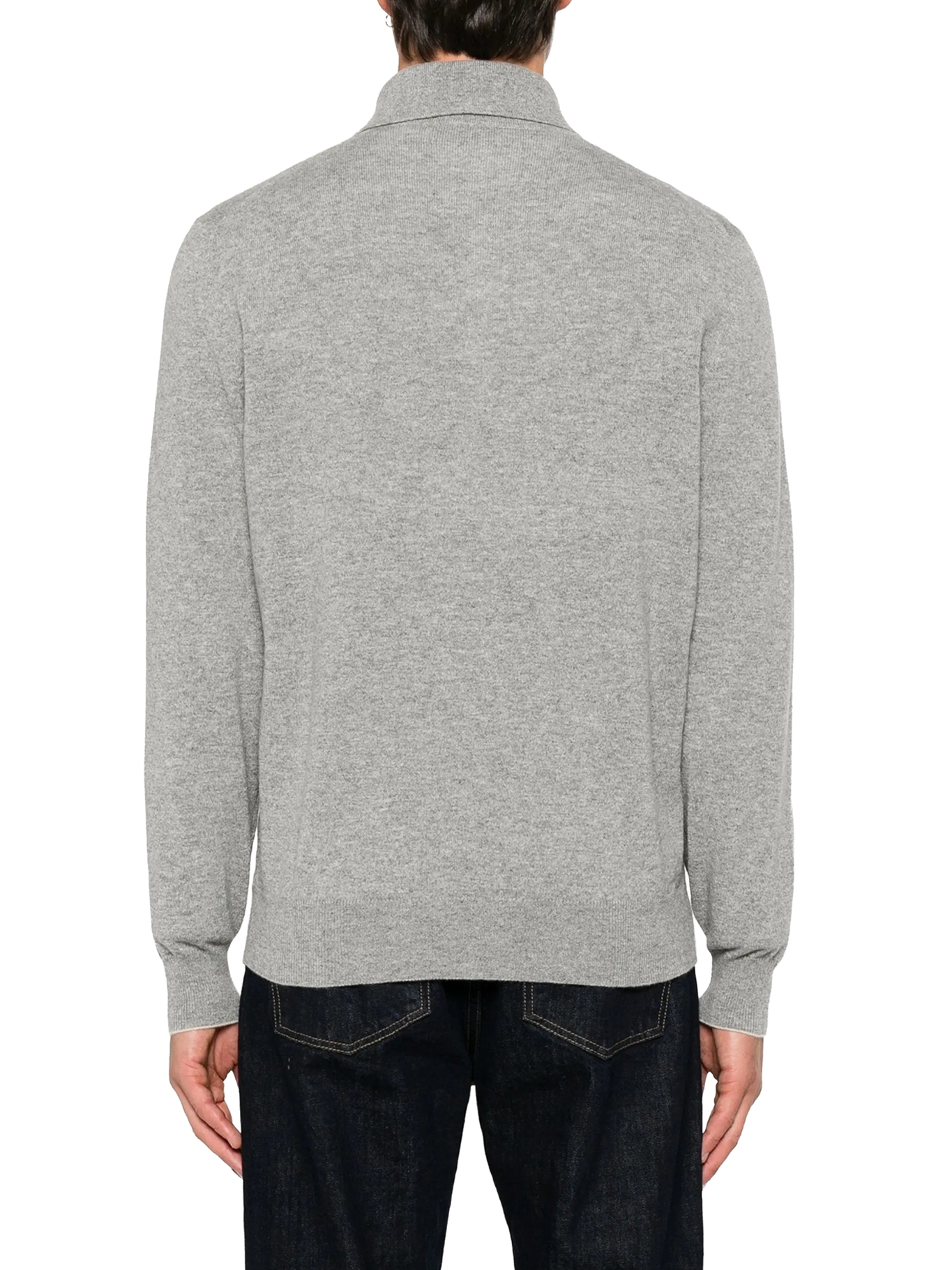 [Brunello Cucinelli] Knitwear FW26 M2200295CY162 LIGHT GREY SABBIA