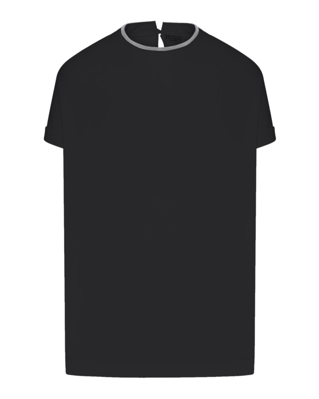 [Brunello Cucinelli] T-shirts Short Sleeve FW26 M0T18BD200C101 BLACK