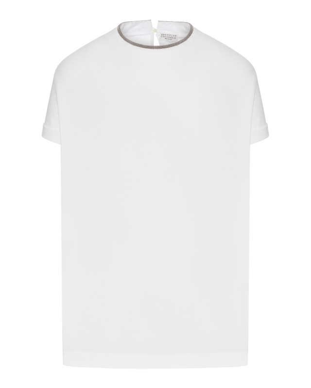 [Brunello Cucinelli] T-shirts Short Sleeve FW26 M0T18BD200C159 WHITE