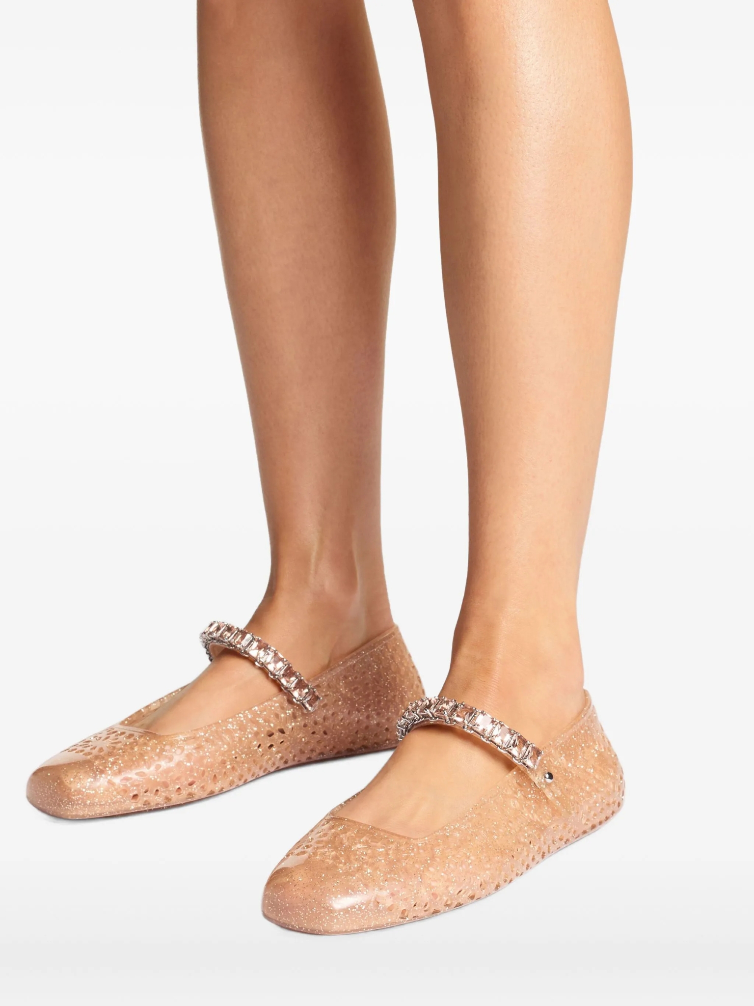 [Jimmy Choo] Flat shoes FW26 THEJELLYNTXLIGHTTOFFEE
