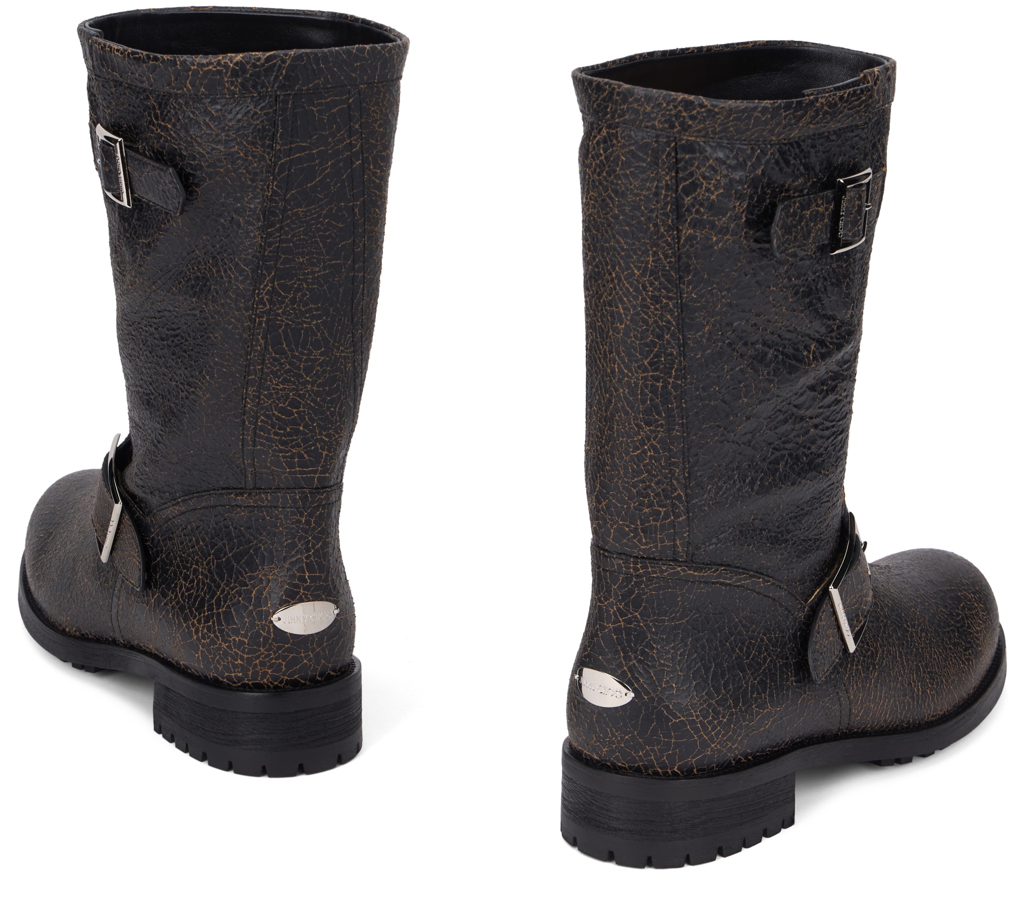 [Jimmy Choo] Ankle Boots FW26 BIKERMIDCTH_BLACKTOFFEE
