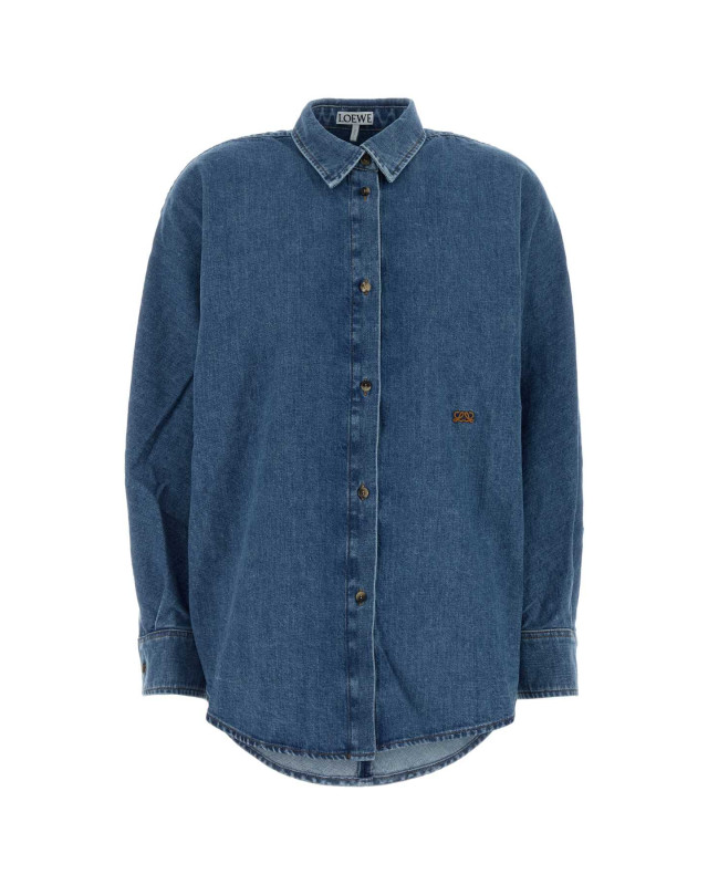 [Loewe] Shirts Long Sleeve FW26 S359Y1DX28 LIGHTBLUE