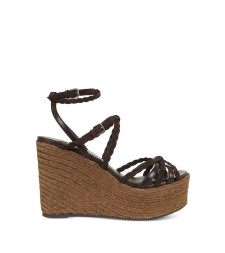 [Jimmy Choo] Espadrille SS26 J000181273NYRA 100 ZKNCHOCOLATE/ COFFEE