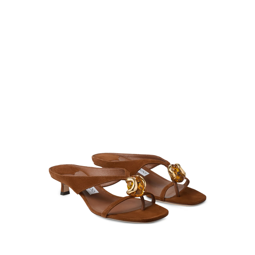 [Jimmy Choo] Sandals FW26 EMERI/STONE 35 BSB TANAM