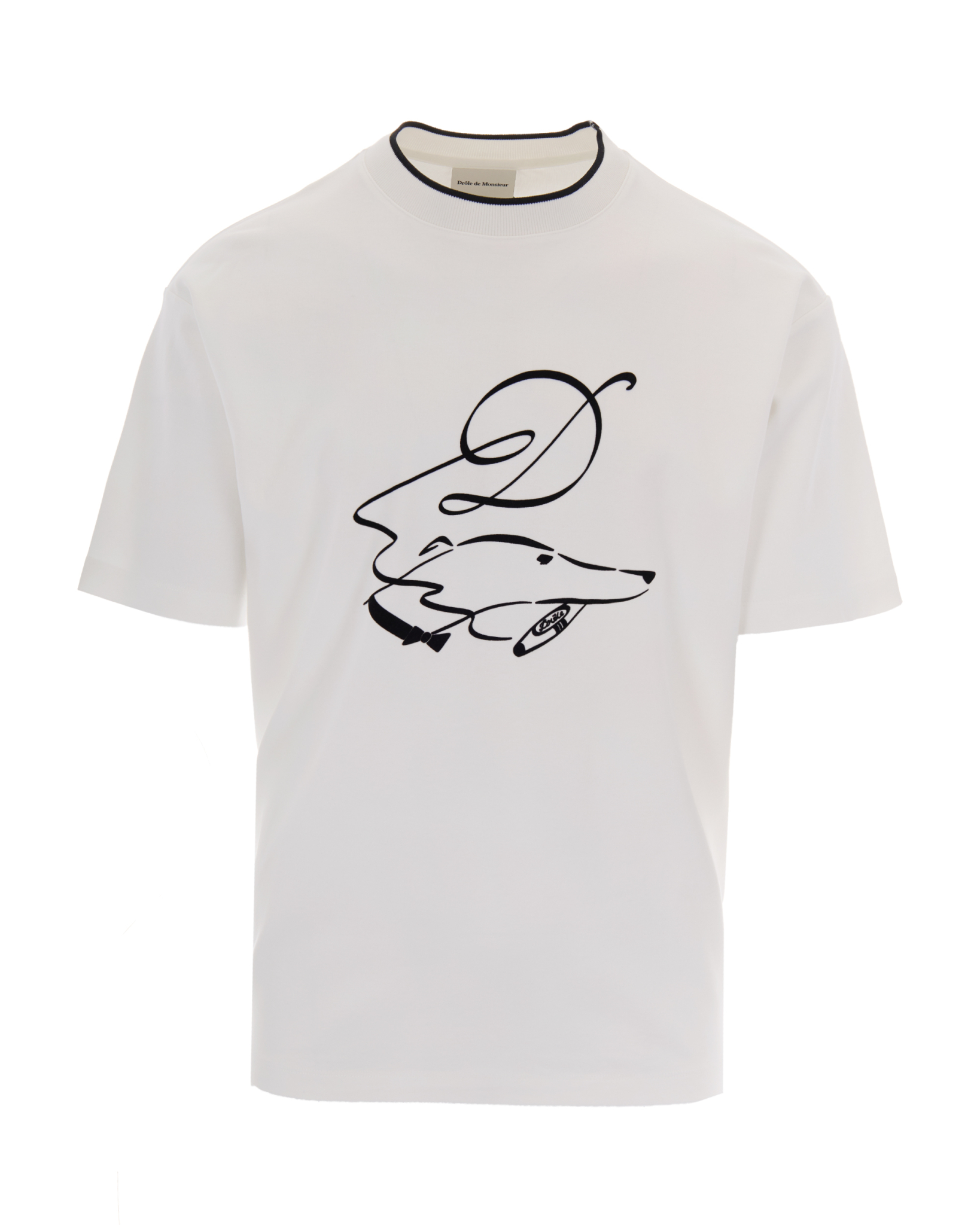 [DROLE DE MONSIEUR] T-shirts Short Sleeve FW26 LTS332CO002OW