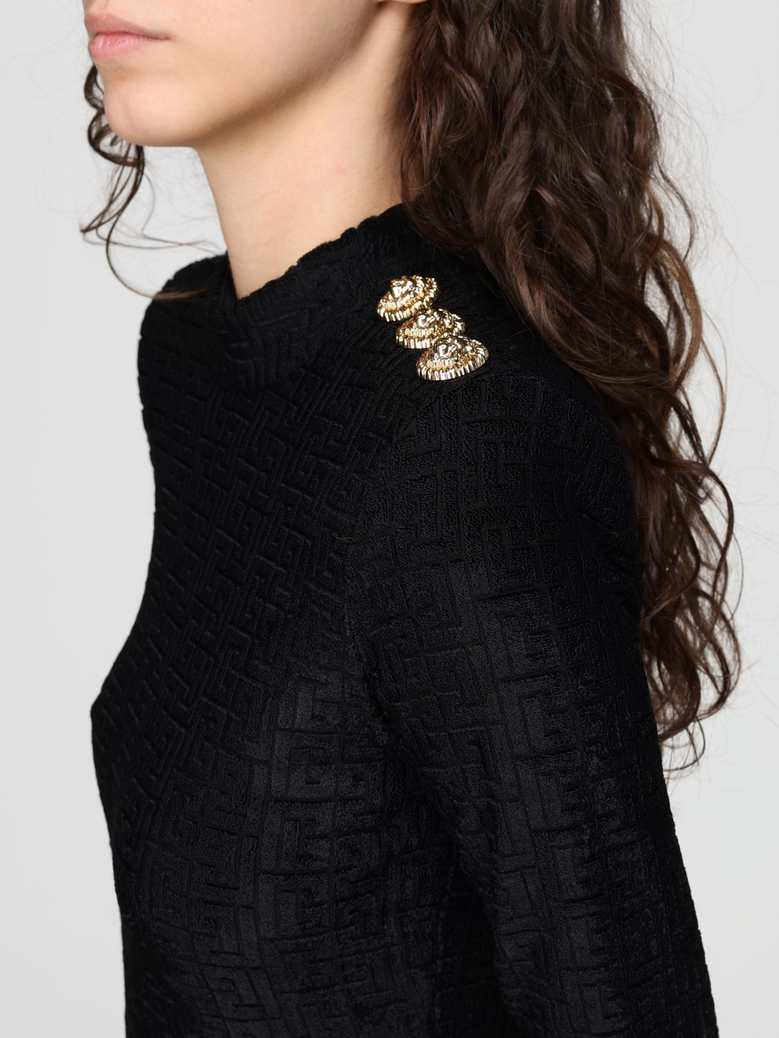 [Balmain] T-shirts Long Sleeve SS26 GF1AR962JL42 0PA
