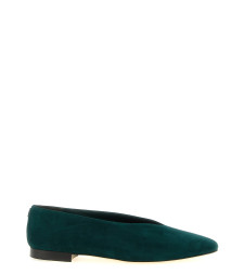 [Jimmy Choo] Flat shoes FW26 MARGOTFLATSUEDARKGREEN