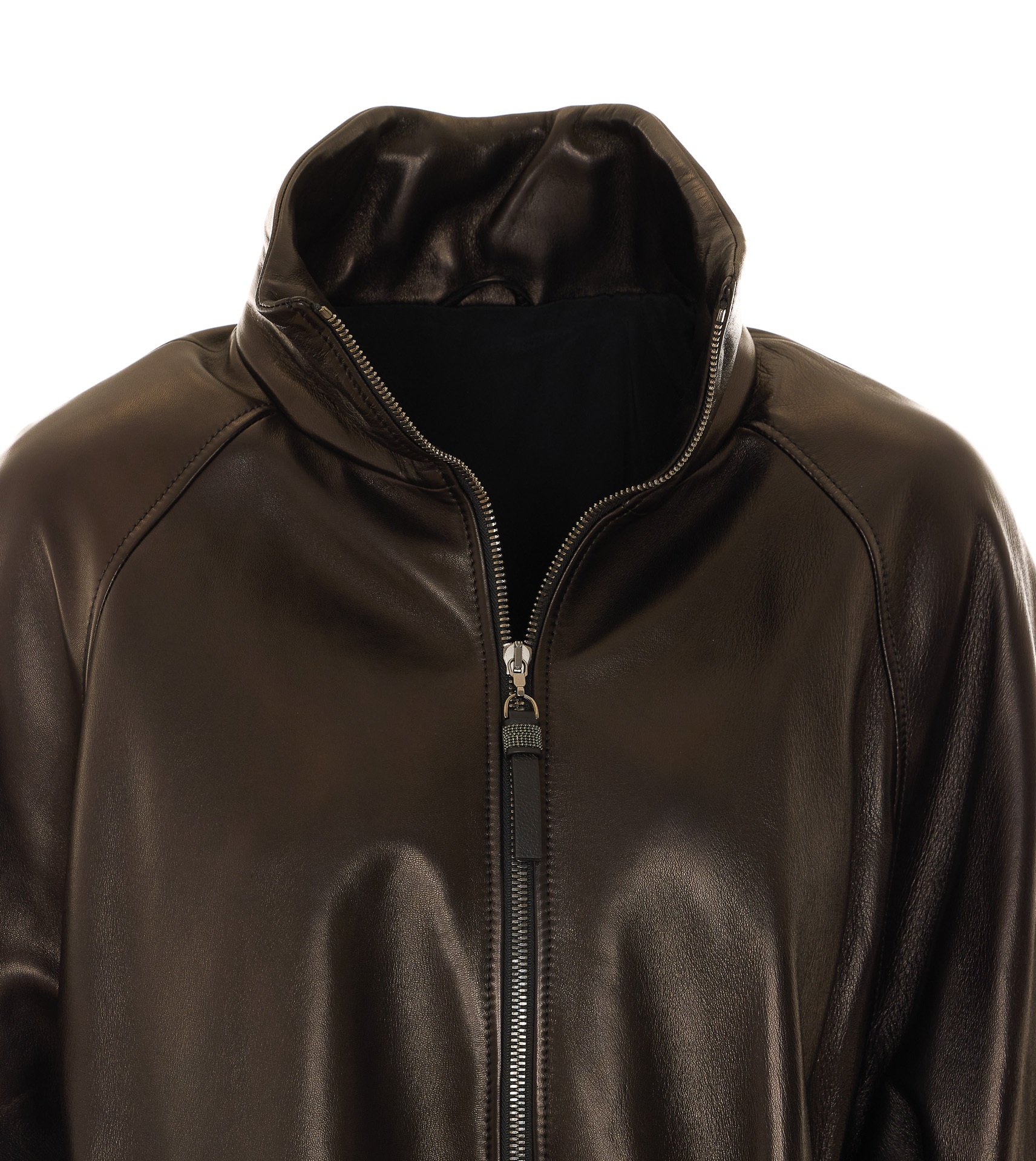 [Brunello Cucinelli] Leather Jacket FW26 MPNMO7569C101