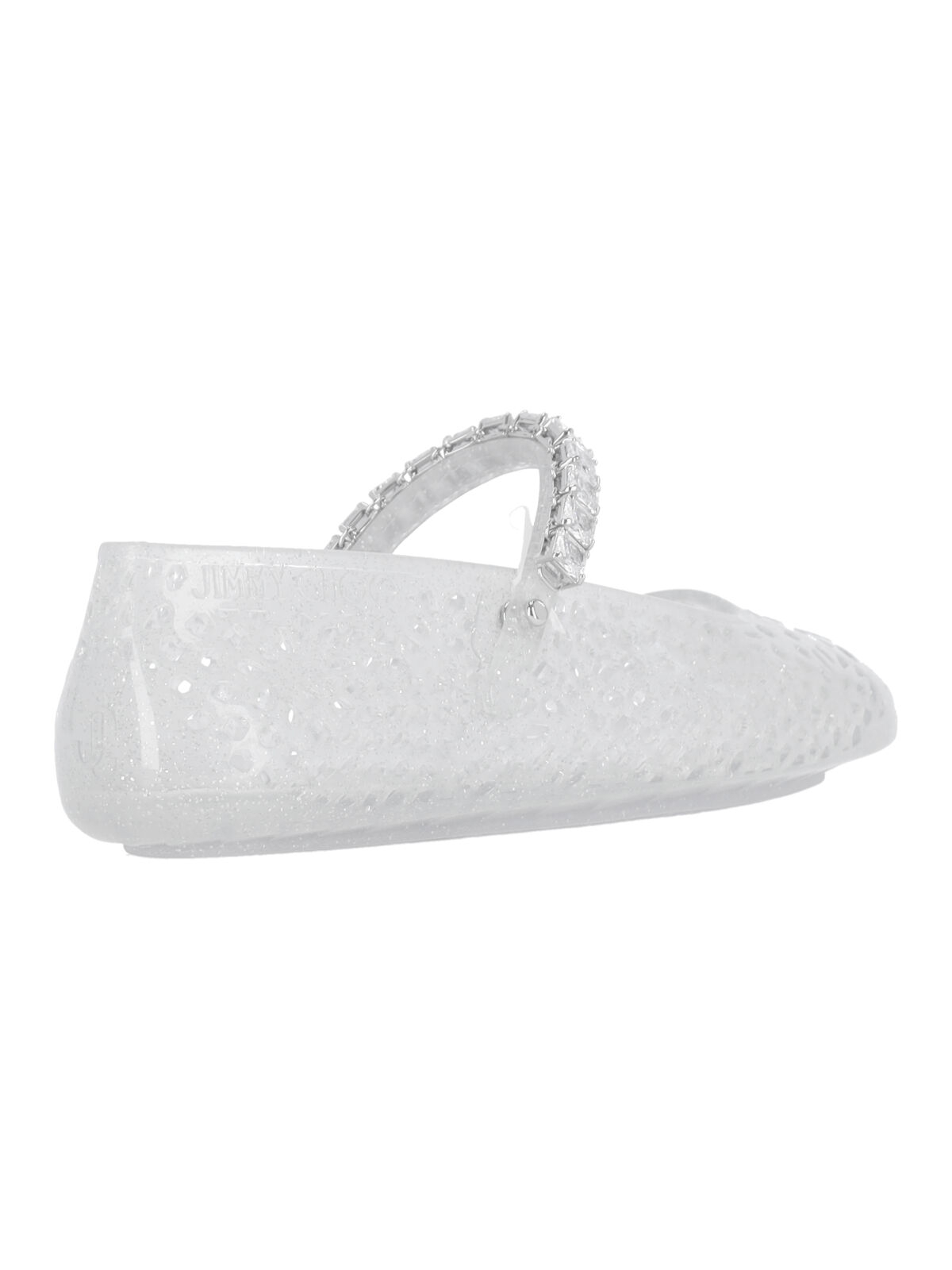 [Jimmy Choo] Flat shoes FW26 THE JELLY NTXCLEAR SILVER MIX CRYSTAL