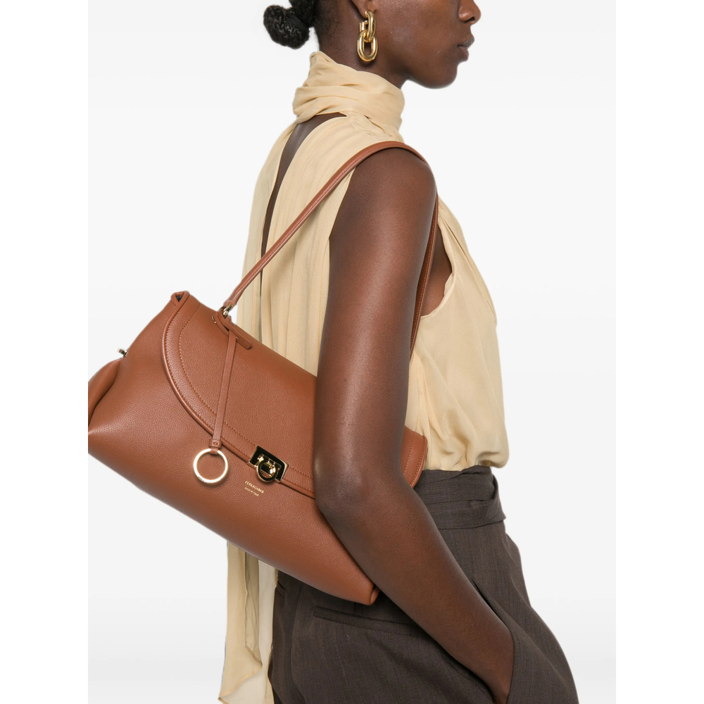 [Ferragamo] Tote bag FW26 21A869 0796520 COGNA