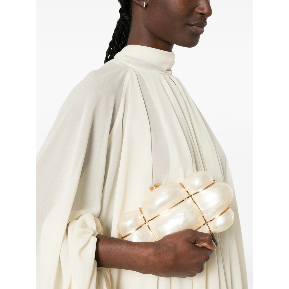 [Cult Gaia] Clutch bag FW26 HDBCL37212AC18 BOLLA IVORY