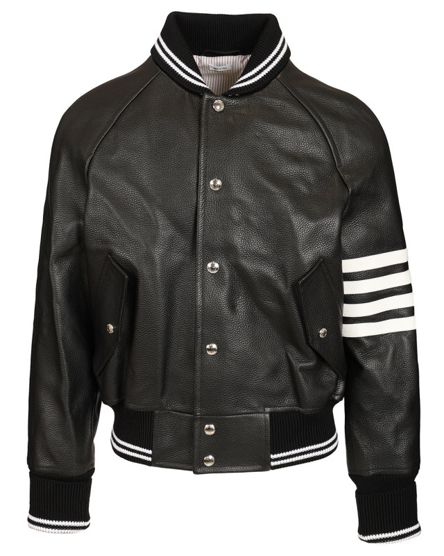 [Thom Browne] Leather Jacket CO MJO262Y-L0149001