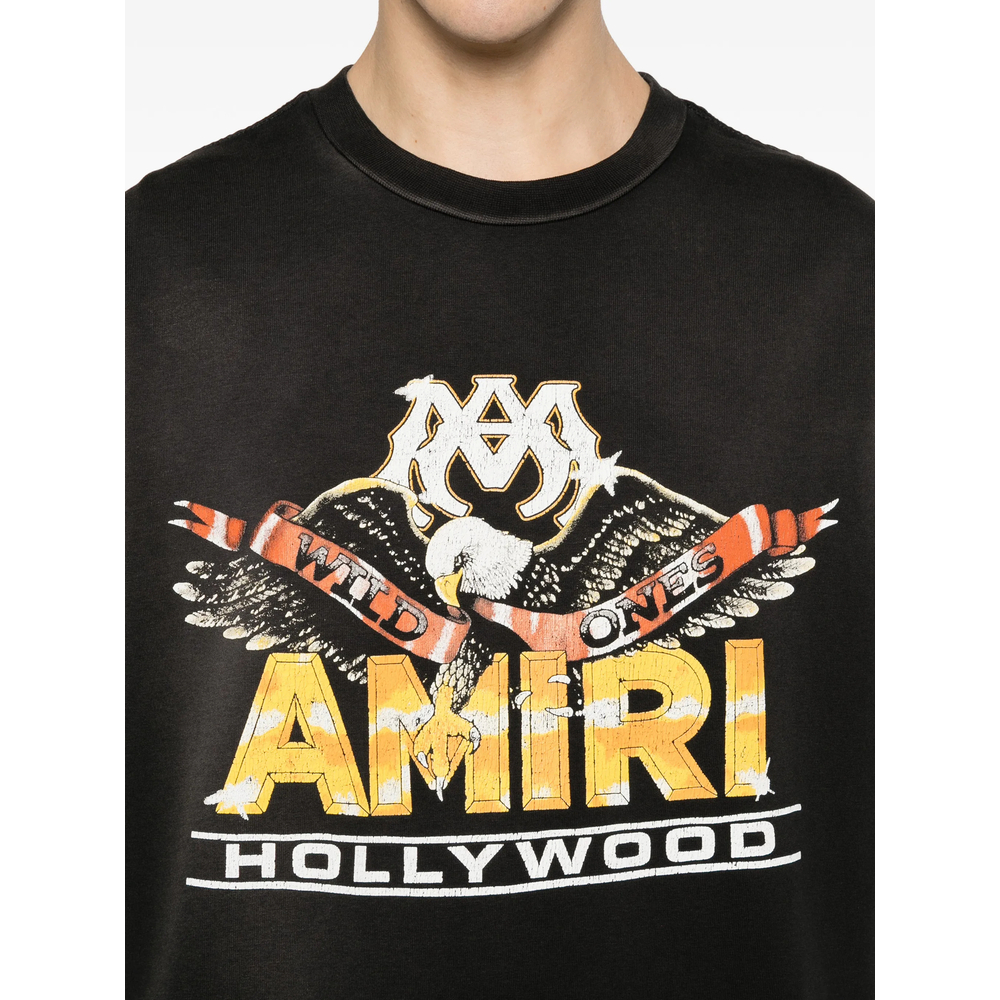 [Amiri] T-shirts Short Sleeve FW26 AMTOJR1200  BLACK
