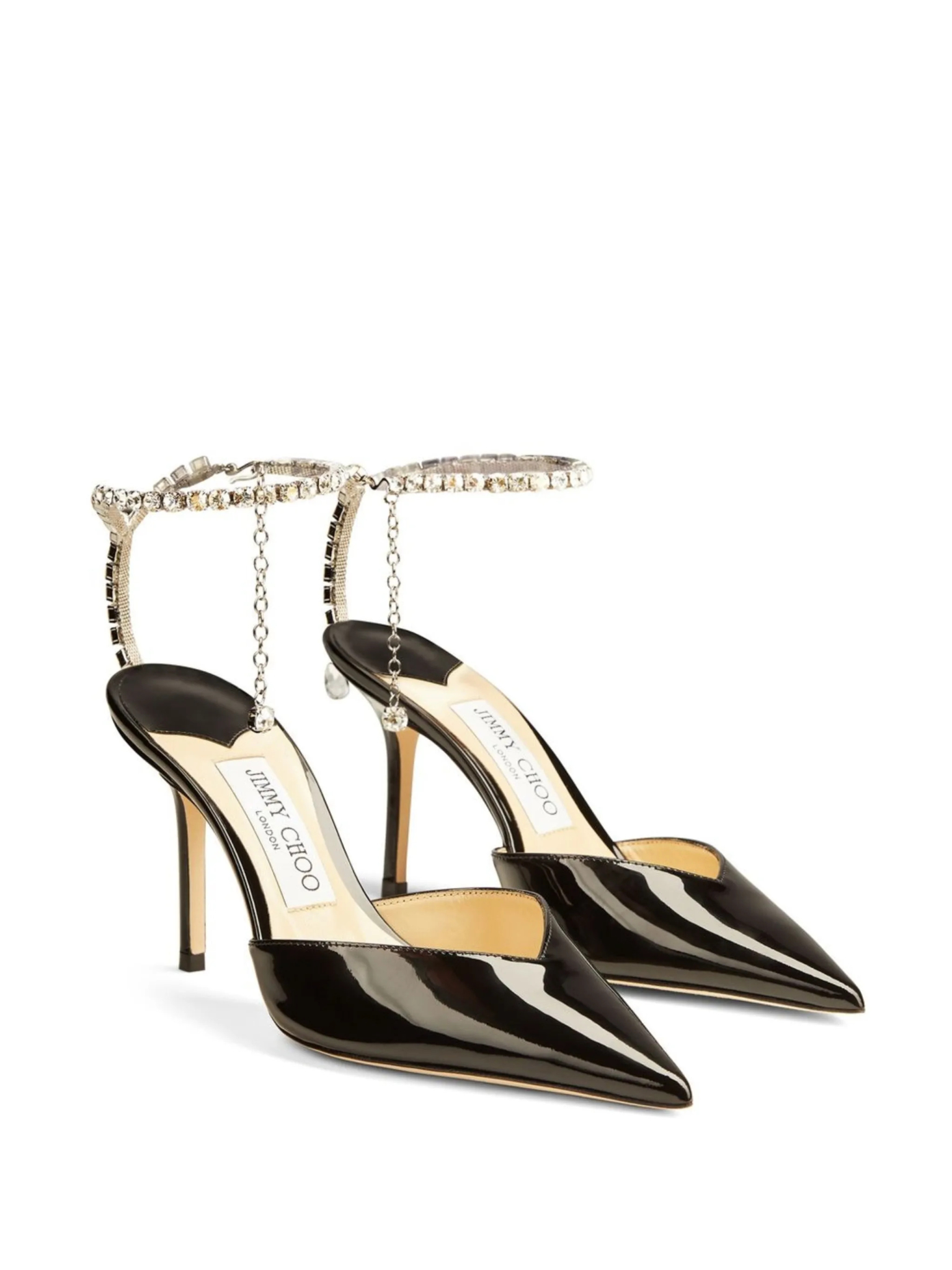 [Jimmy Choo] Pumps FW26 SAEDA85BOBBLACKCRYSTAL