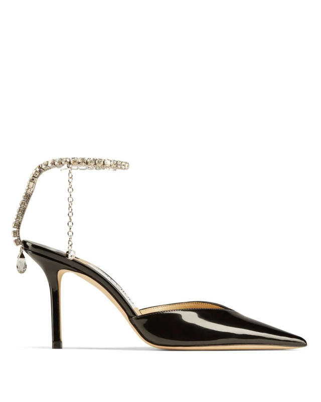 [Jimmy Choo] Pumps FW26 SAEDA85BOBBLACKCRYSTAL