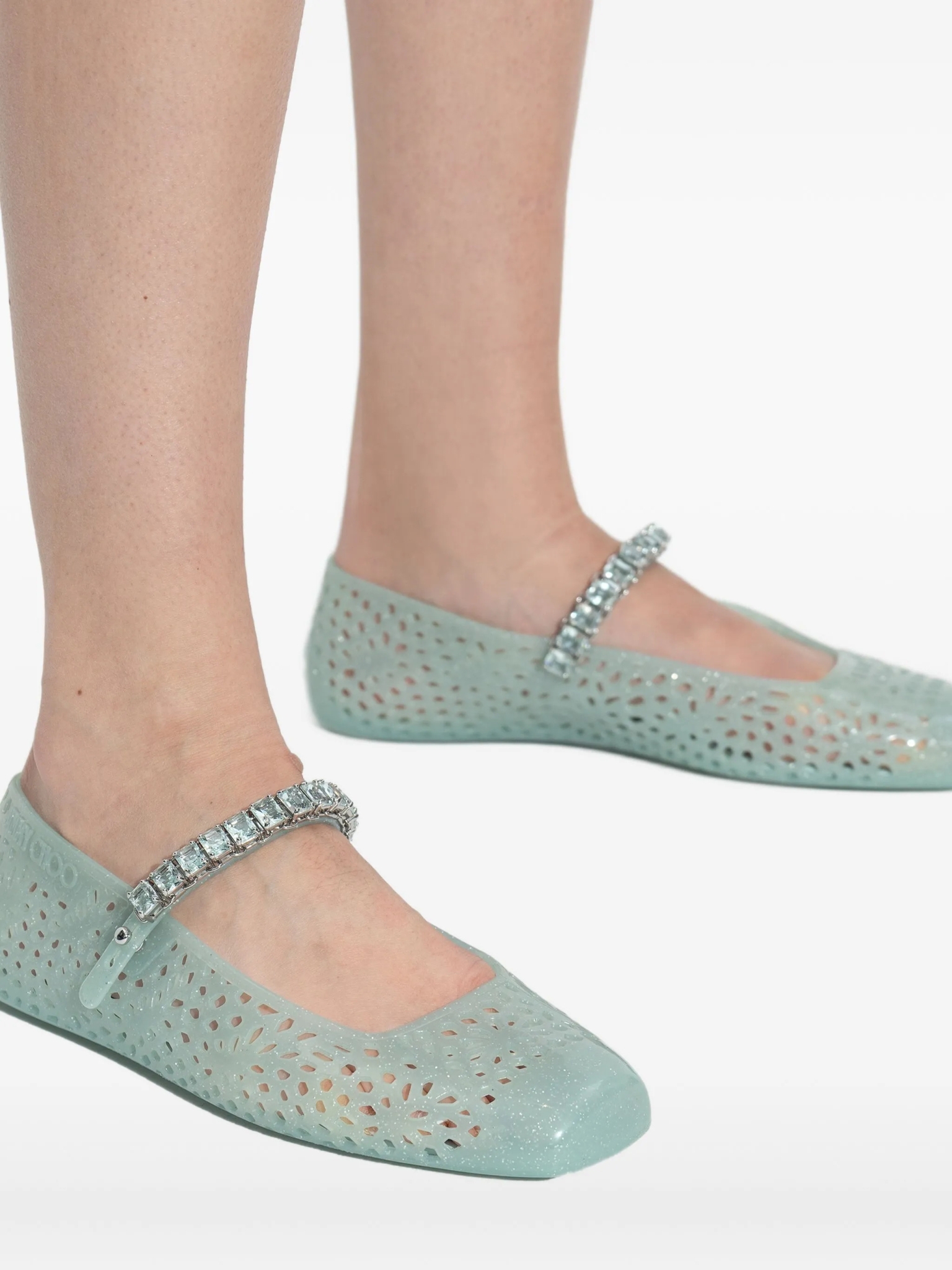 [Jimmy Choo] Flat shoes FW26 THEJELLYNTXLIGHTVERDE