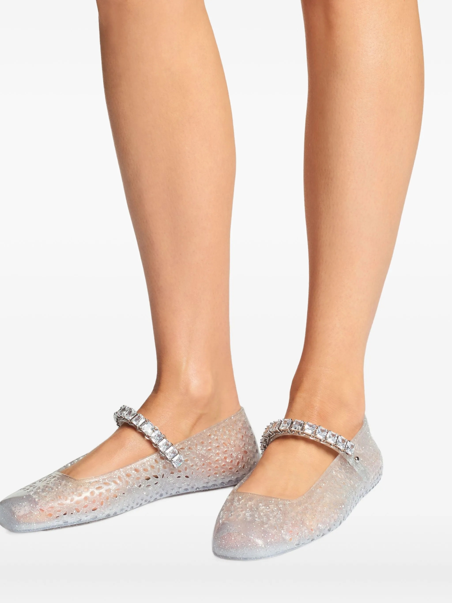 [Jimmy Choo] Flat shoes FW26 THEJELLYNTXCLEARSILVER