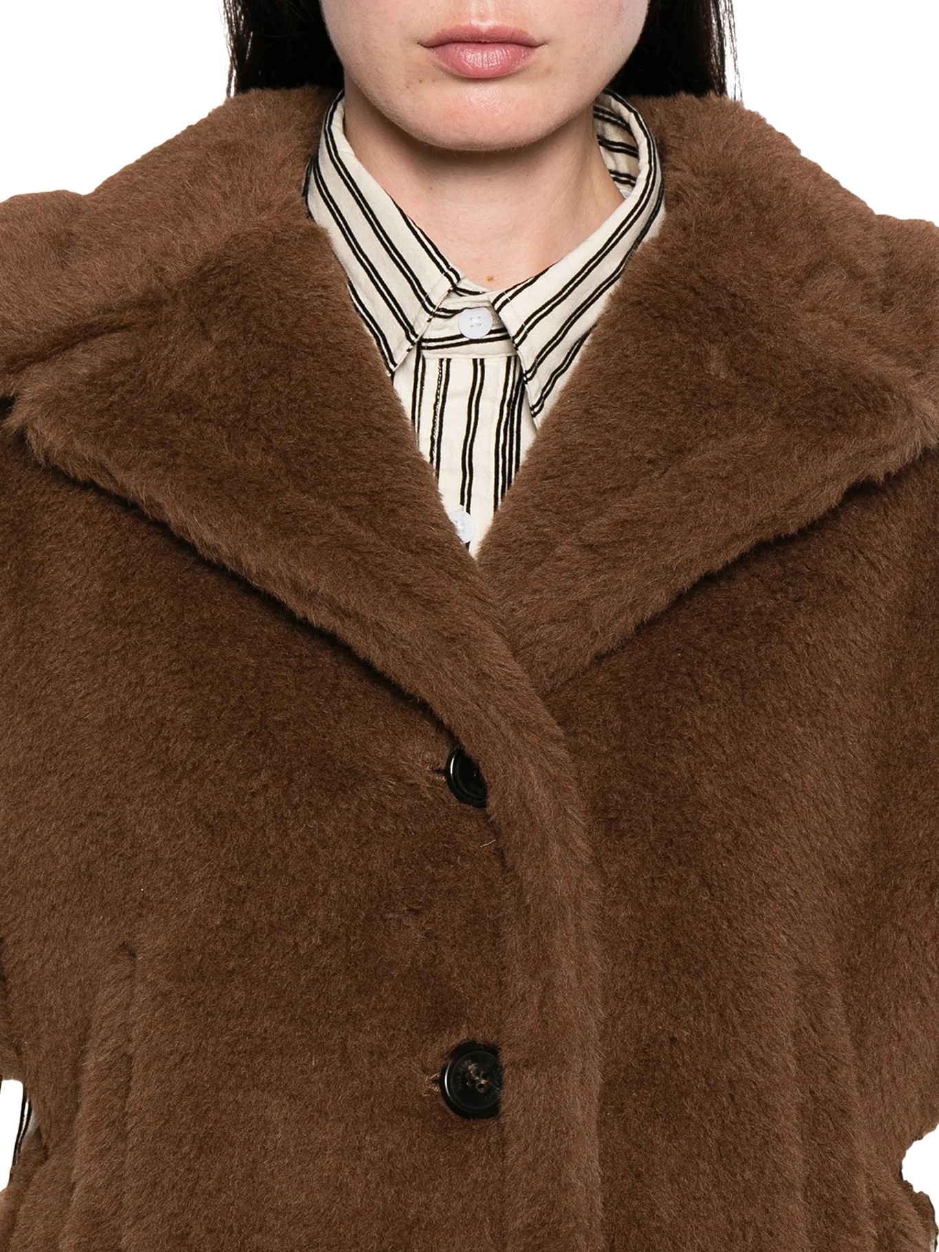 [Max Mara] Cape FW26 261473119160007 GOLD GREEN BROWN