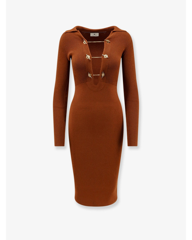 [ELISABETTA FRANCHI] Long sleeve dress FW26 AM01S66E2FK3