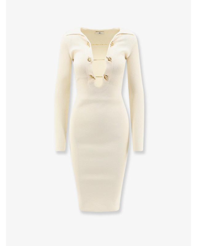 [ELISABETTA FRANCHI] Long sleeve dress FW26 AM01S66E2193
