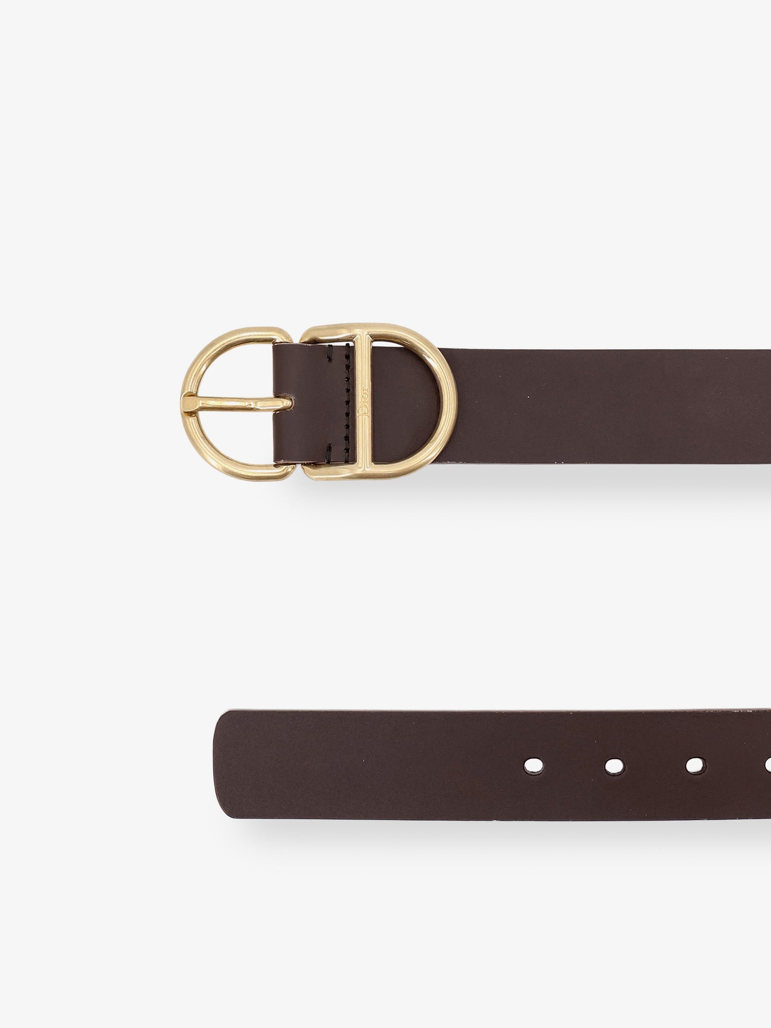 [Dior] Belt FW26 4710OWTOLDARKBROWN