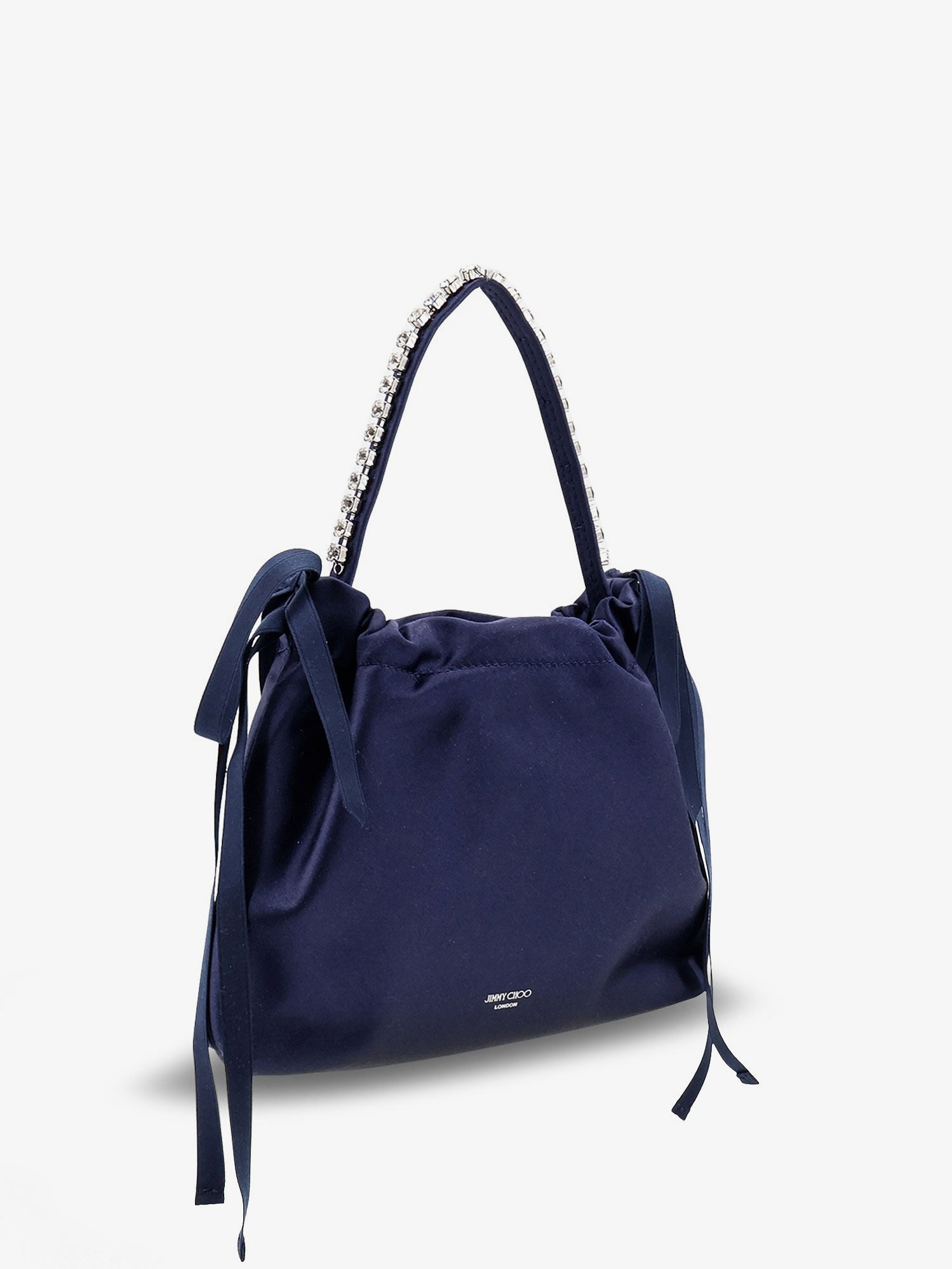 [Jimmy Choo] Tote bag FW26 DRAWSTRINGMINITHKSIMARINESILVER