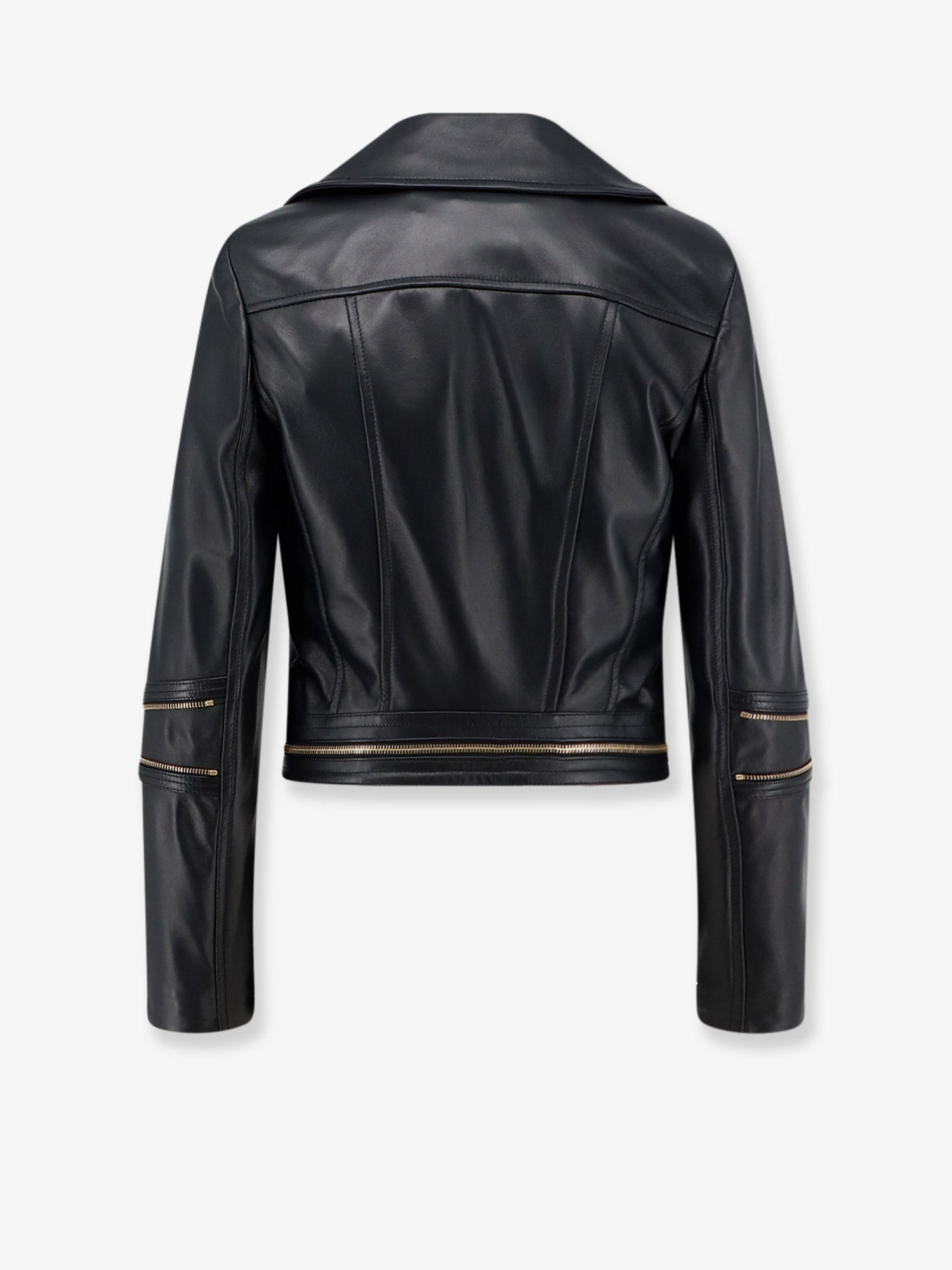 [ELISABETTA FRANCHI] Leather Jacket FW26 GD01Z66E2110