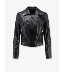 [ELISABETTA FRANCHI] Leather Jacket FW26 GD01Z66E2110