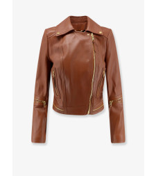 [ELISABETTA FRANCHI] Leather Jacket FW26 GD01Z66E2FK3