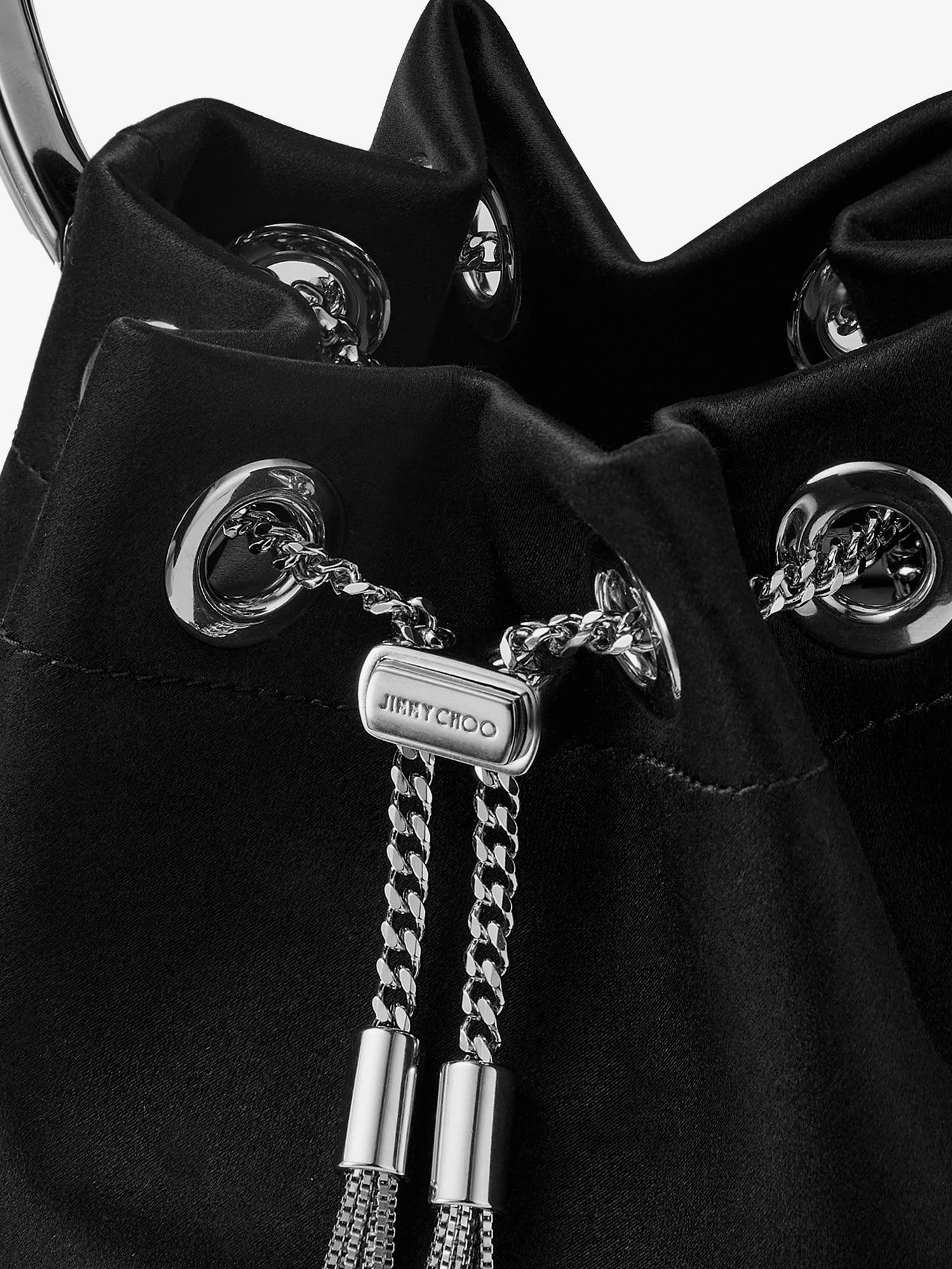 [Jimmy Choo] Tote bag FW26 BONBONFUQBLACKSILVER