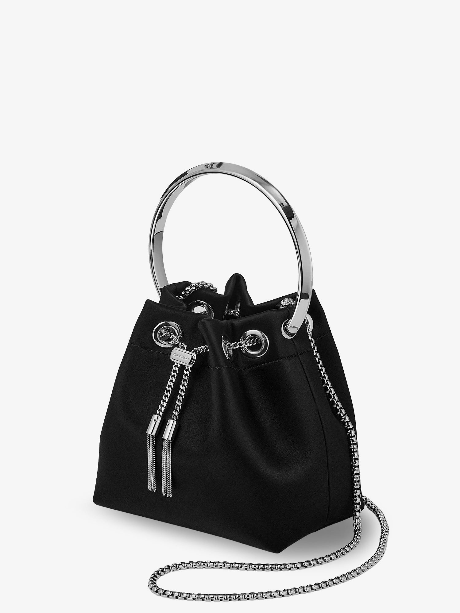 [Jimmy Choo] Tote bag FW26 BONBONFUQBLACKSILVER