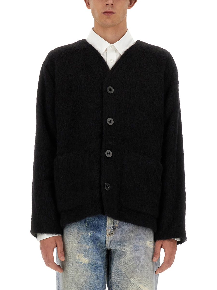 [Our Legacy] Cardigan FW26 M4206CBM_BLACKMOHAIR