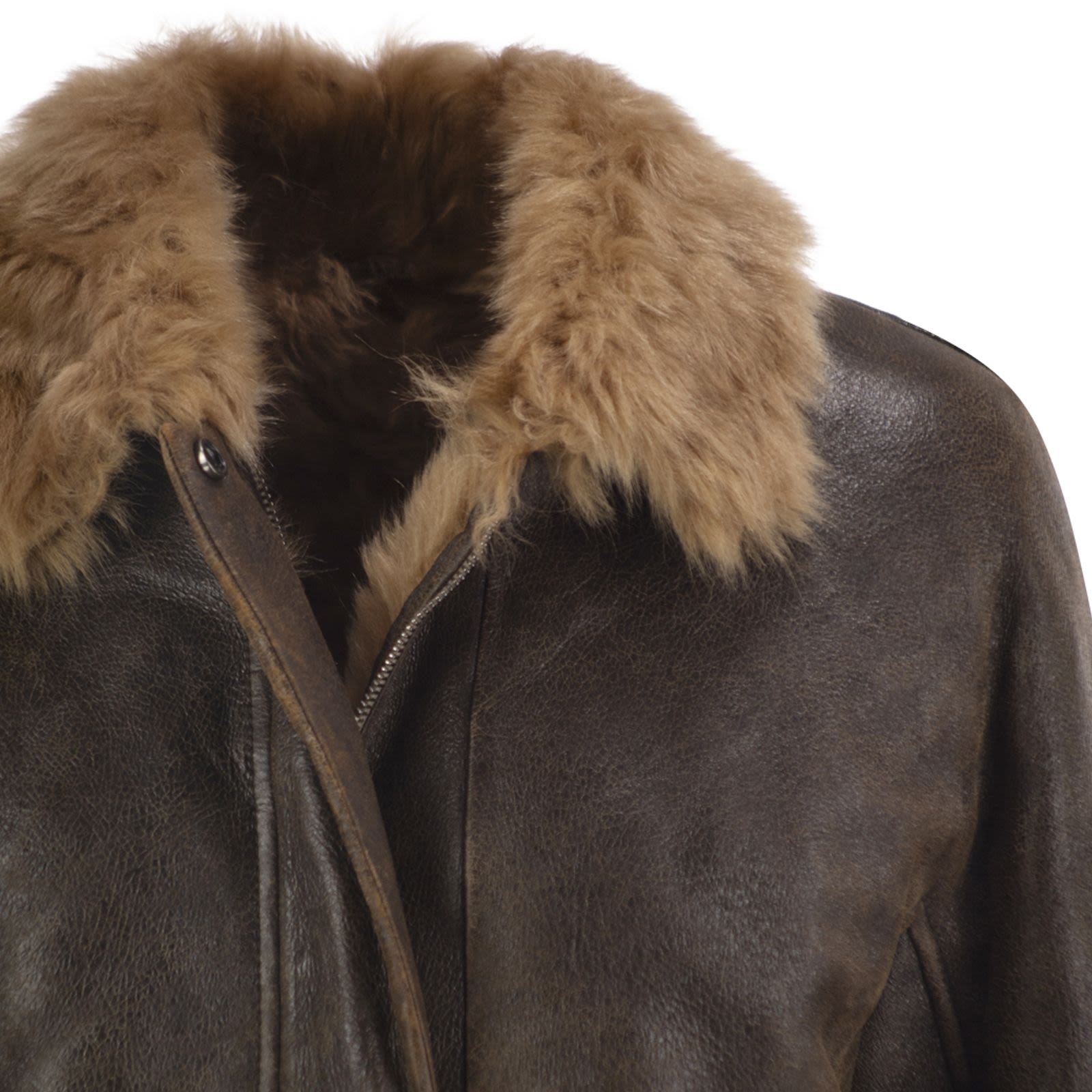 [Brunello Cucinelli] Leather Jacket FW26 MPMMA3805 C9998