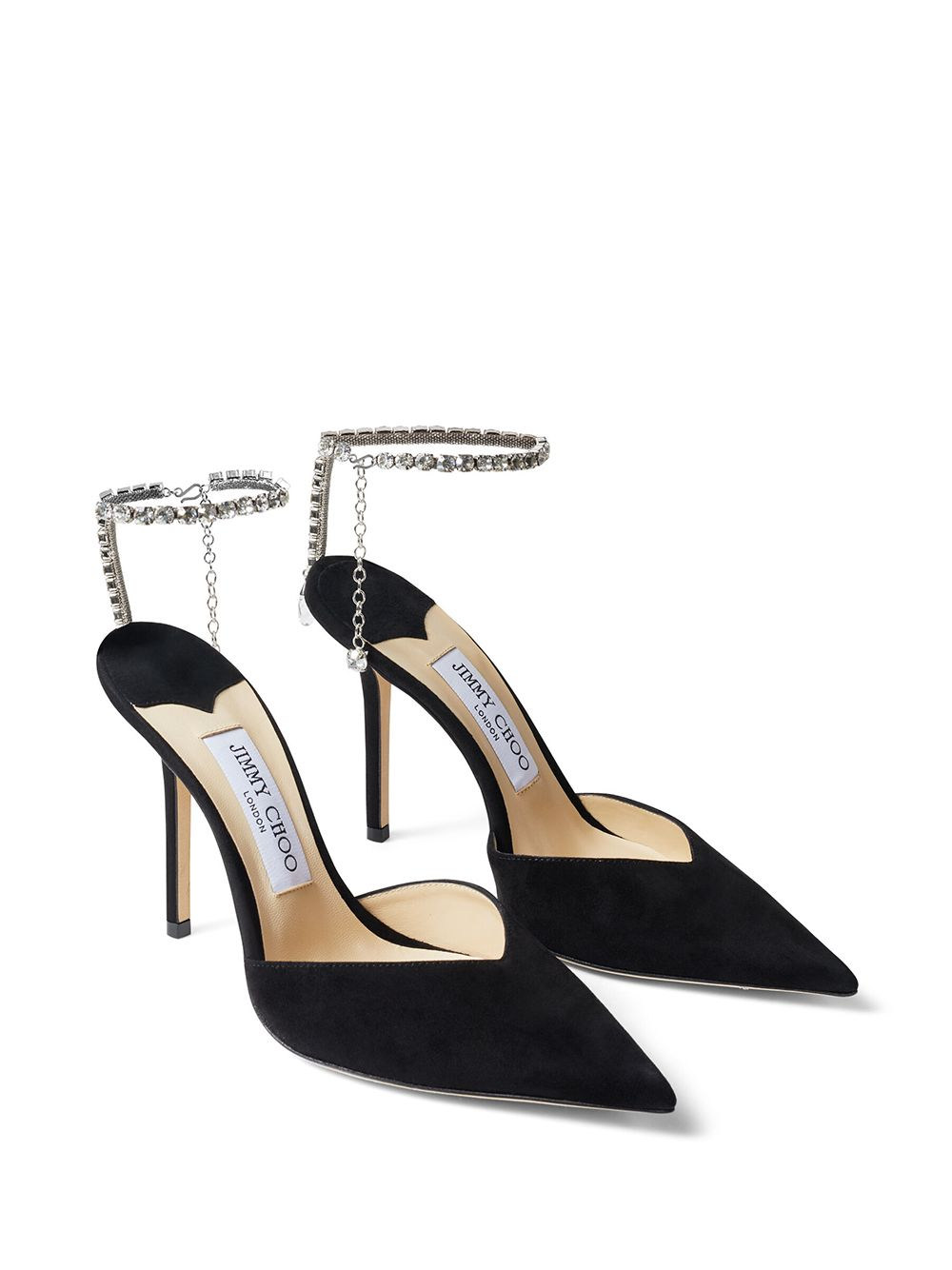 [Jimmy Choo] Pumps FW26 SAEDA100EWABLACKCRYSTAL