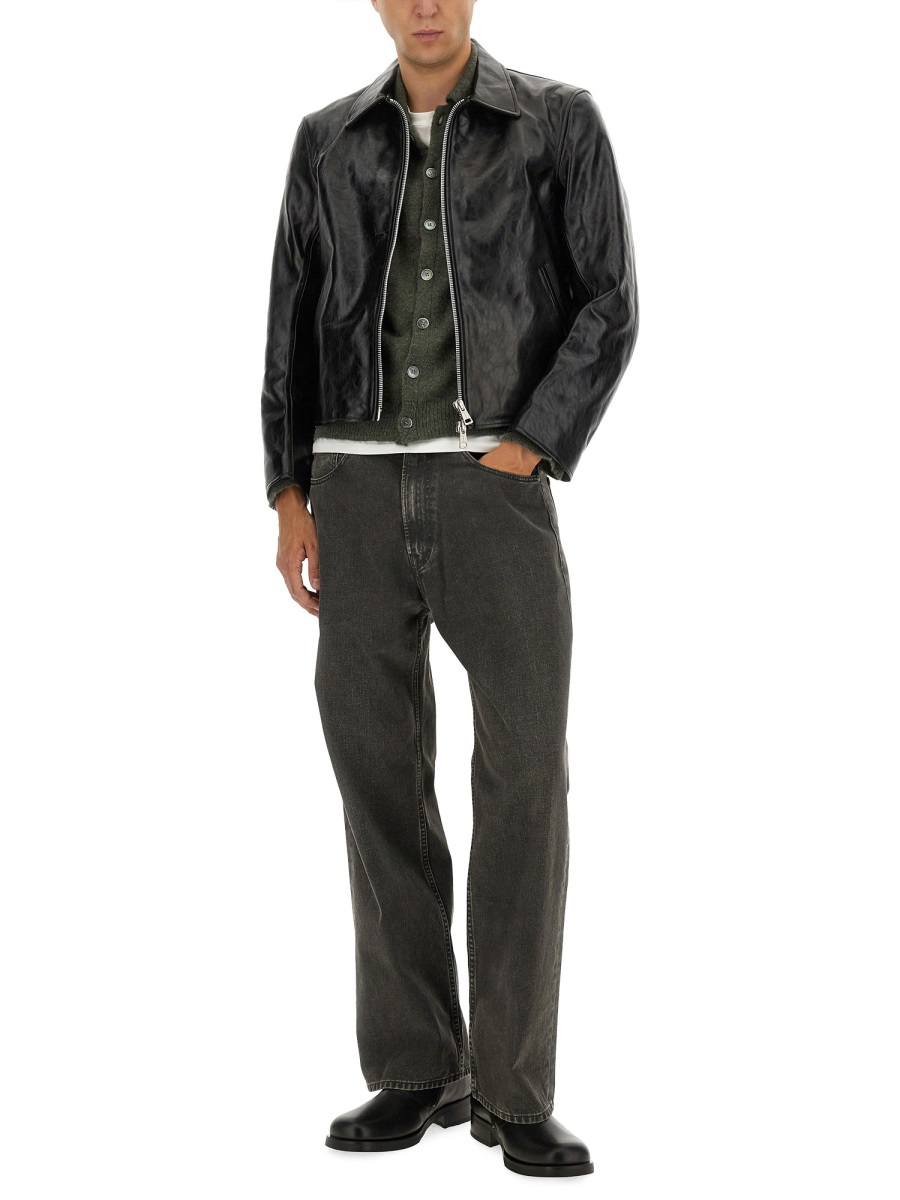 [Our Legacy] Jacket FW26 M4239MTD_TOPDYEDBLACKLEATHER