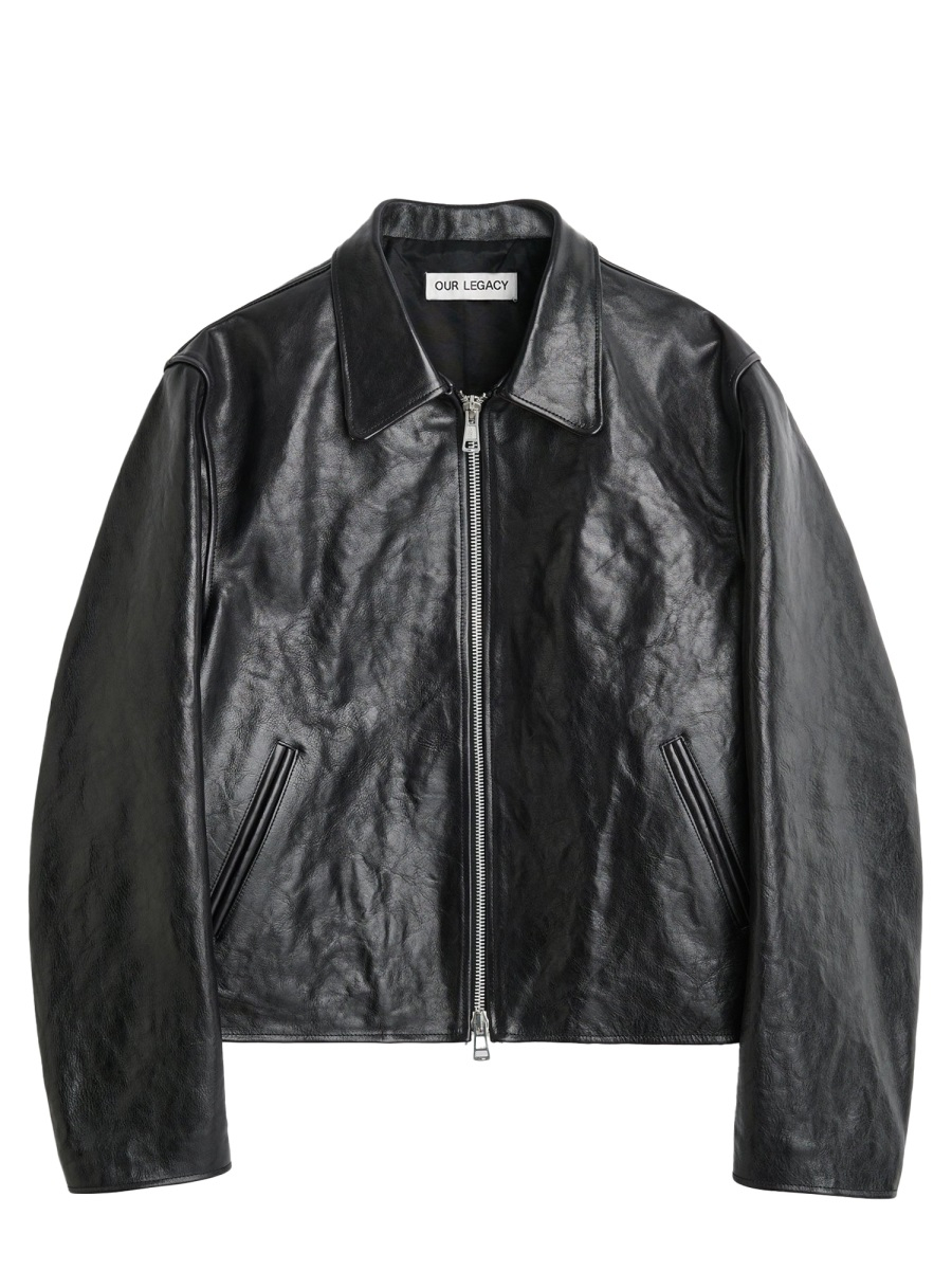 [Our Legacy] Jacket FW26 M4239MTD_TOPDYEDBLACKLEATHER