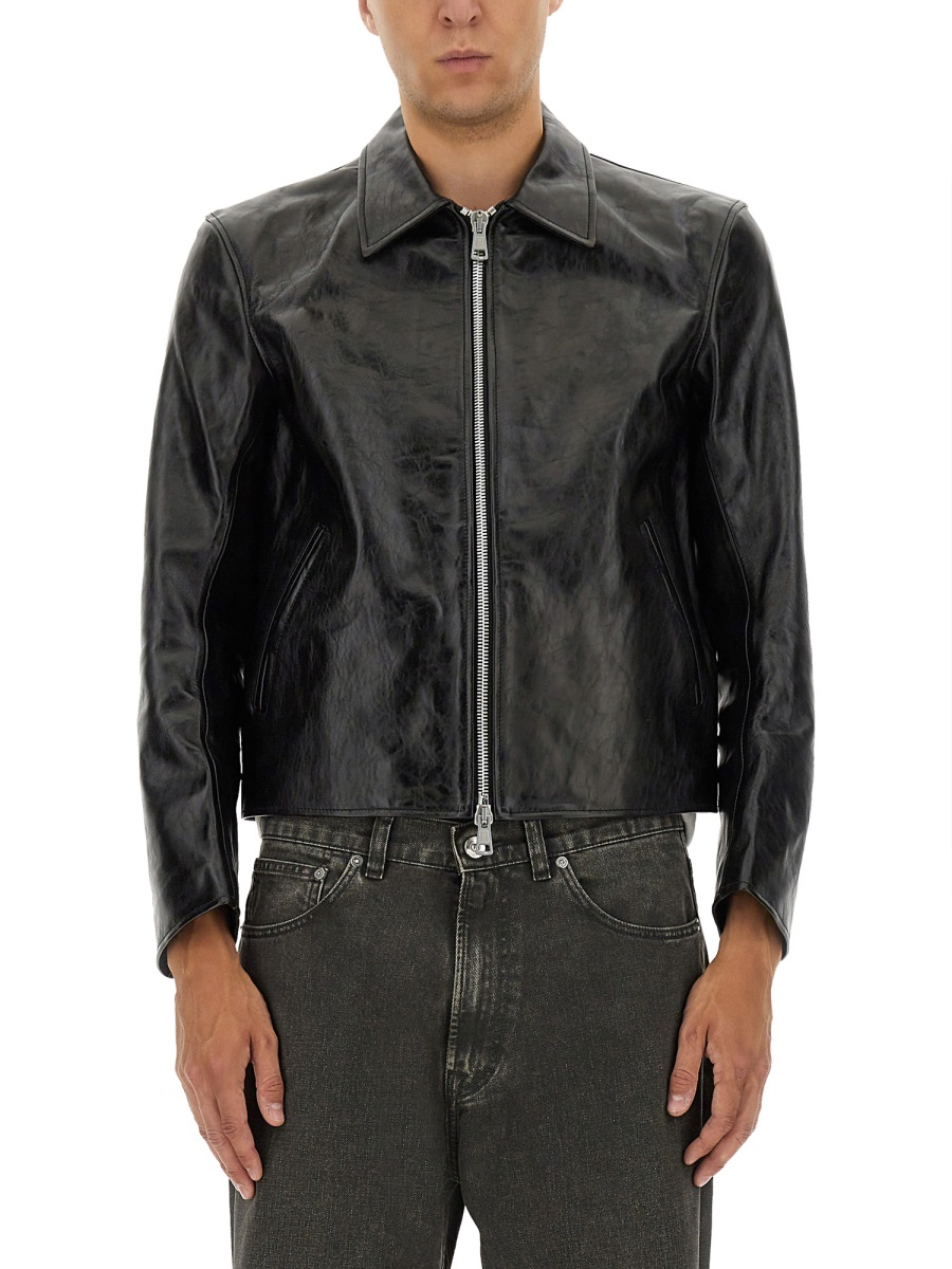 [Our Legacy] Jacket FW26 M4239MTD_TOPDYEDBLACKLEATHER