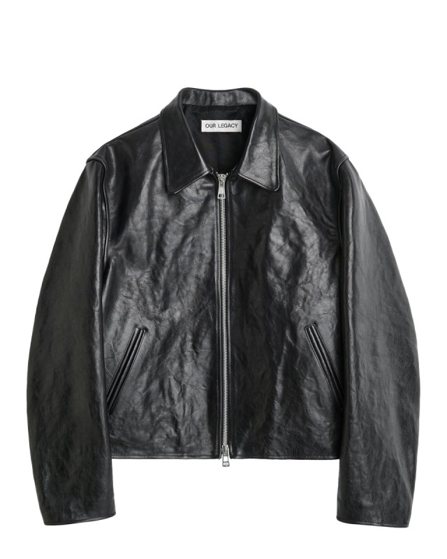 [Our Legacy] Jacket FW26 M4239MTD_TOPDYEDBLACKLEATHER