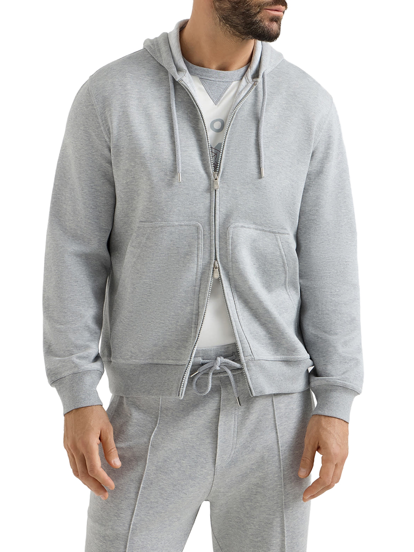 [Brunello Cucinelli] Zip Up FW26 MM8319069GC1252 MEDIUM GREY