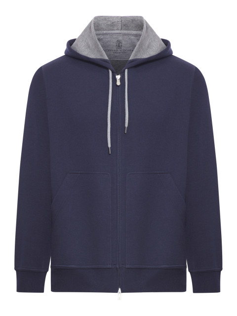 [Brunello Cucinelli] Zip Up FW26 MM8319069GC1265 COBALTO